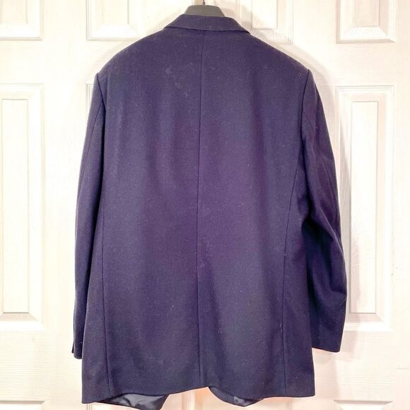 NAVY BLUE 3 BUTTON 100% WOOL MARKS & SPENCER 44L - Picture 7 of 8